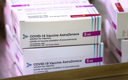 The AZ vaccine boxes
