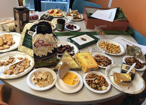 This gift basket featured canned lobster spread, something that most taste testers were leery of eating.