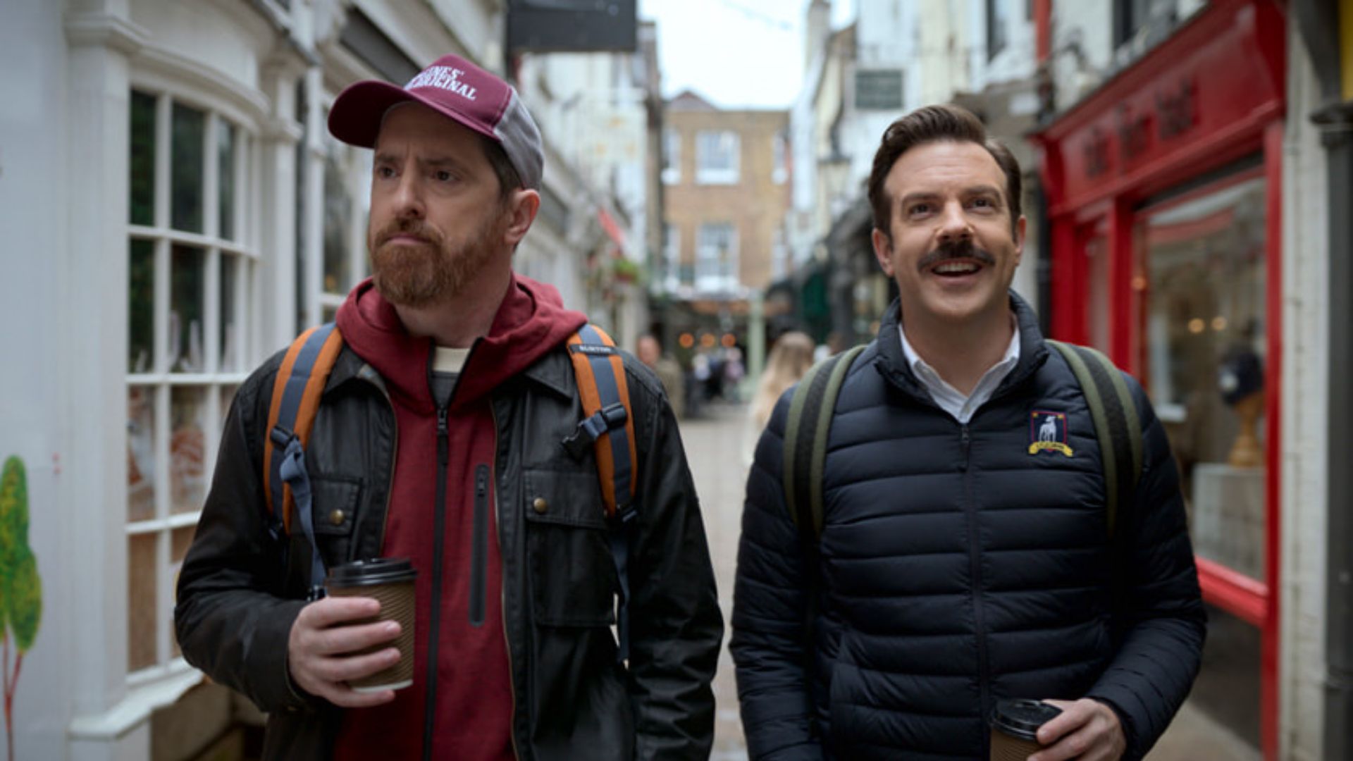 Jason Sudeikis With The Apple TV+ 'Ted Lasso' Team In London – Deadline