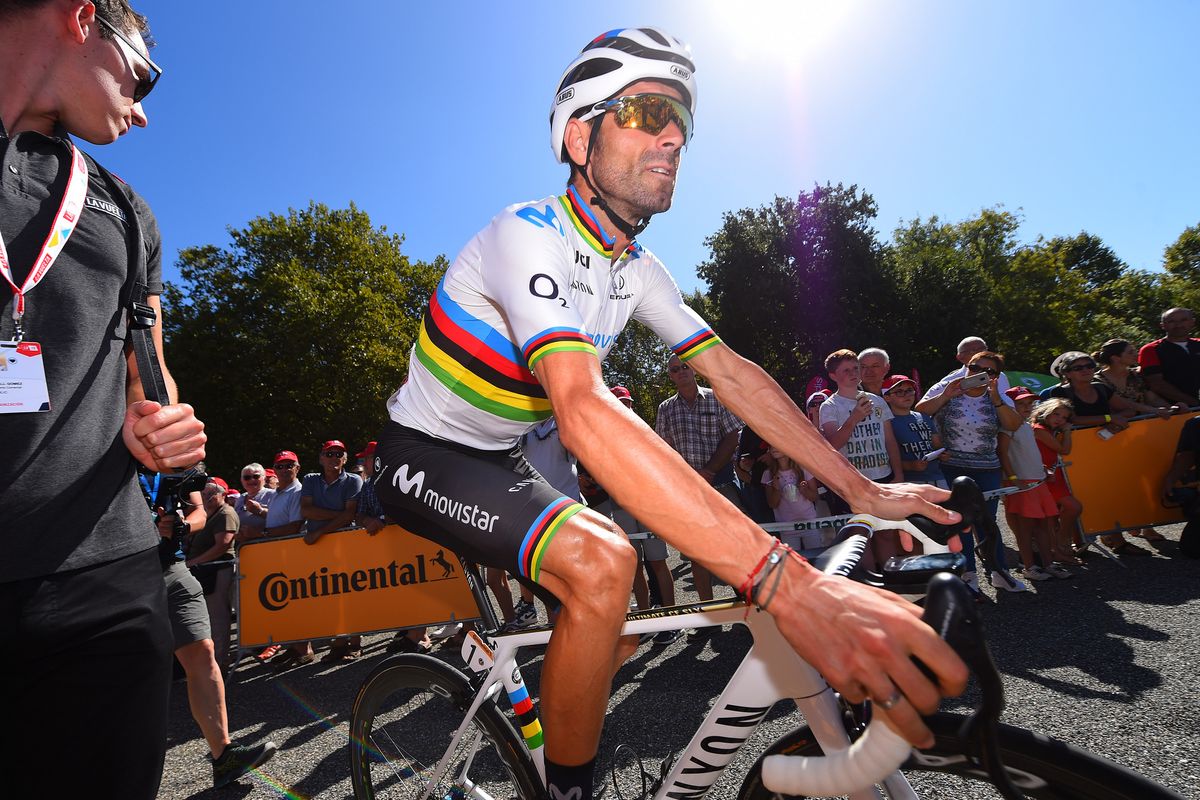 Alejandro Valverde before stage 11 of the Vuelta a Espa&ntilde;a