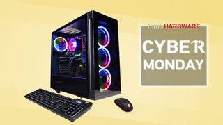CyberPower PC Gamer Master on yellow background
