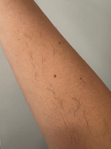 Madi L., a 'Marie Claire' tester, tests the Sensica SensiLight Pro Bronze