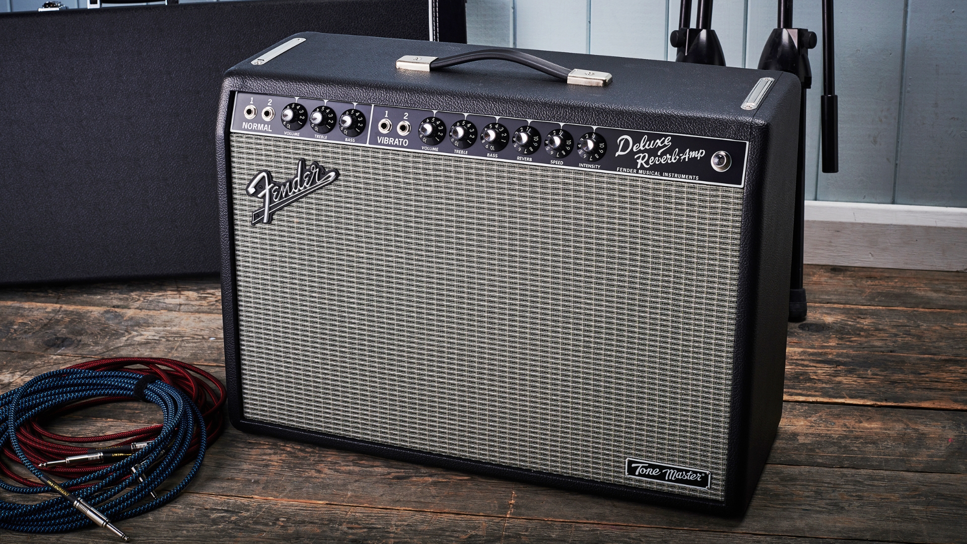 A Fender Tone Master Deluxe Reverb modeling amp