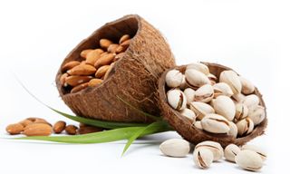 Almonds and pistachios