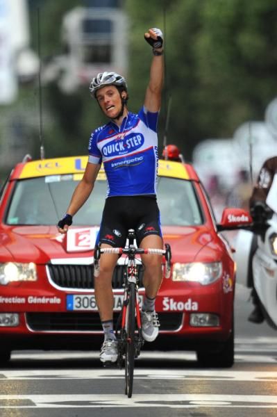 Sylvain Chavanel (Quick Step) has many reasons to celebrate his win in Spa.