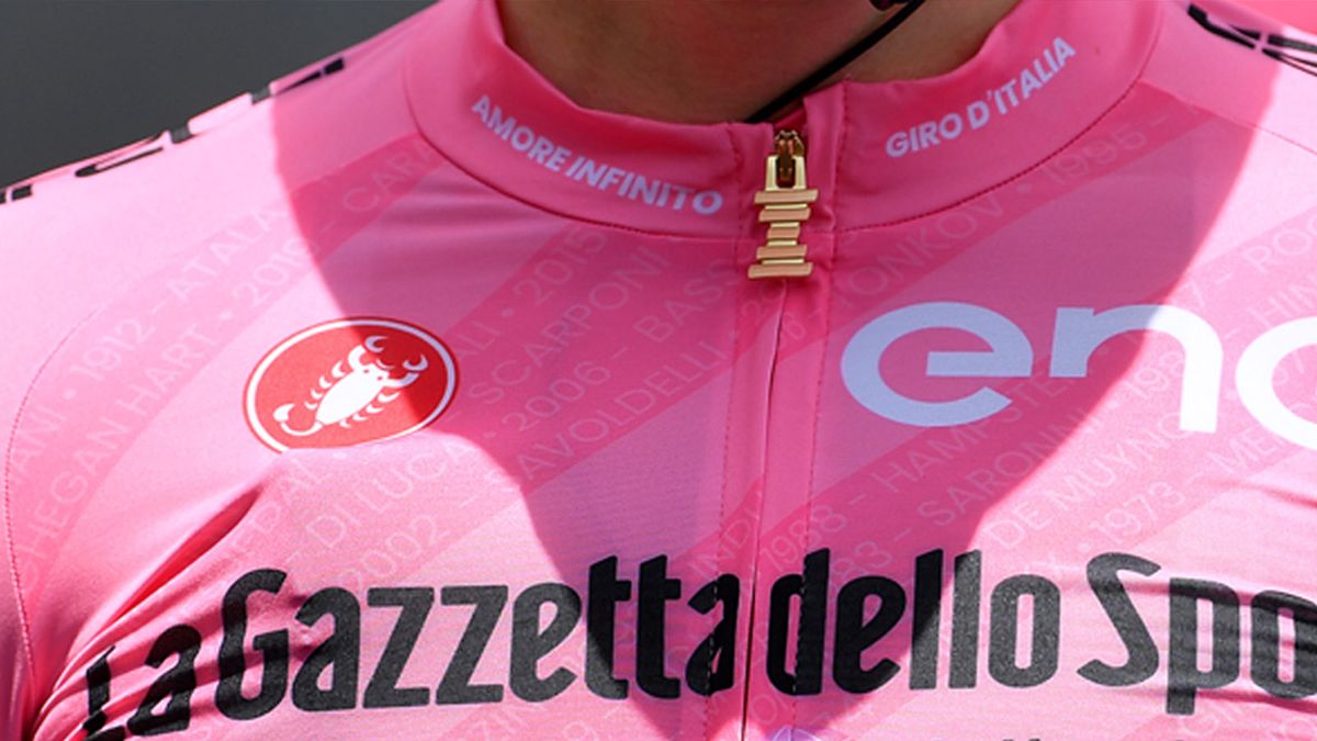 Giro d'italia colour-matched tech for the classification leaders