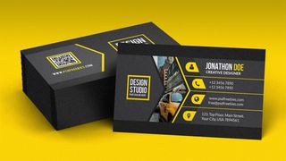 Free business card templates: Black