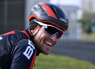 Greg Van Avermaet (BMC) out with his team training ahead of Tour of Flanders