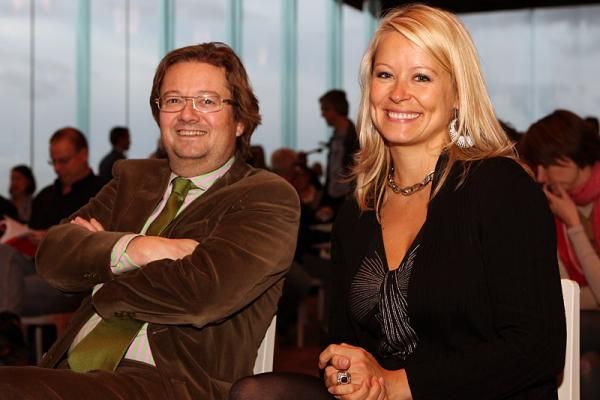 Omega Pharma CEO Marc Coucke and Brunhilde Verhenne.