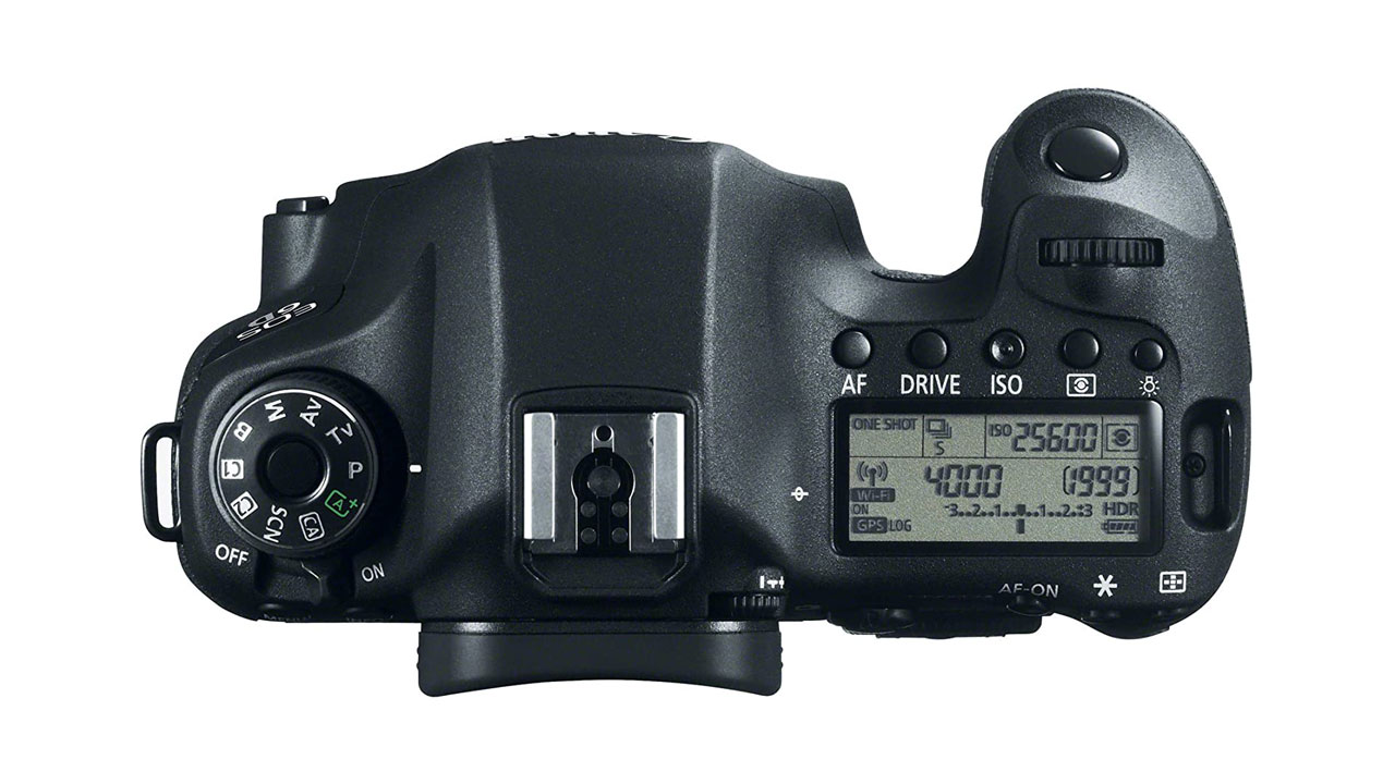 Canon EOS 6D review: image shows Canon EOS 6D from above