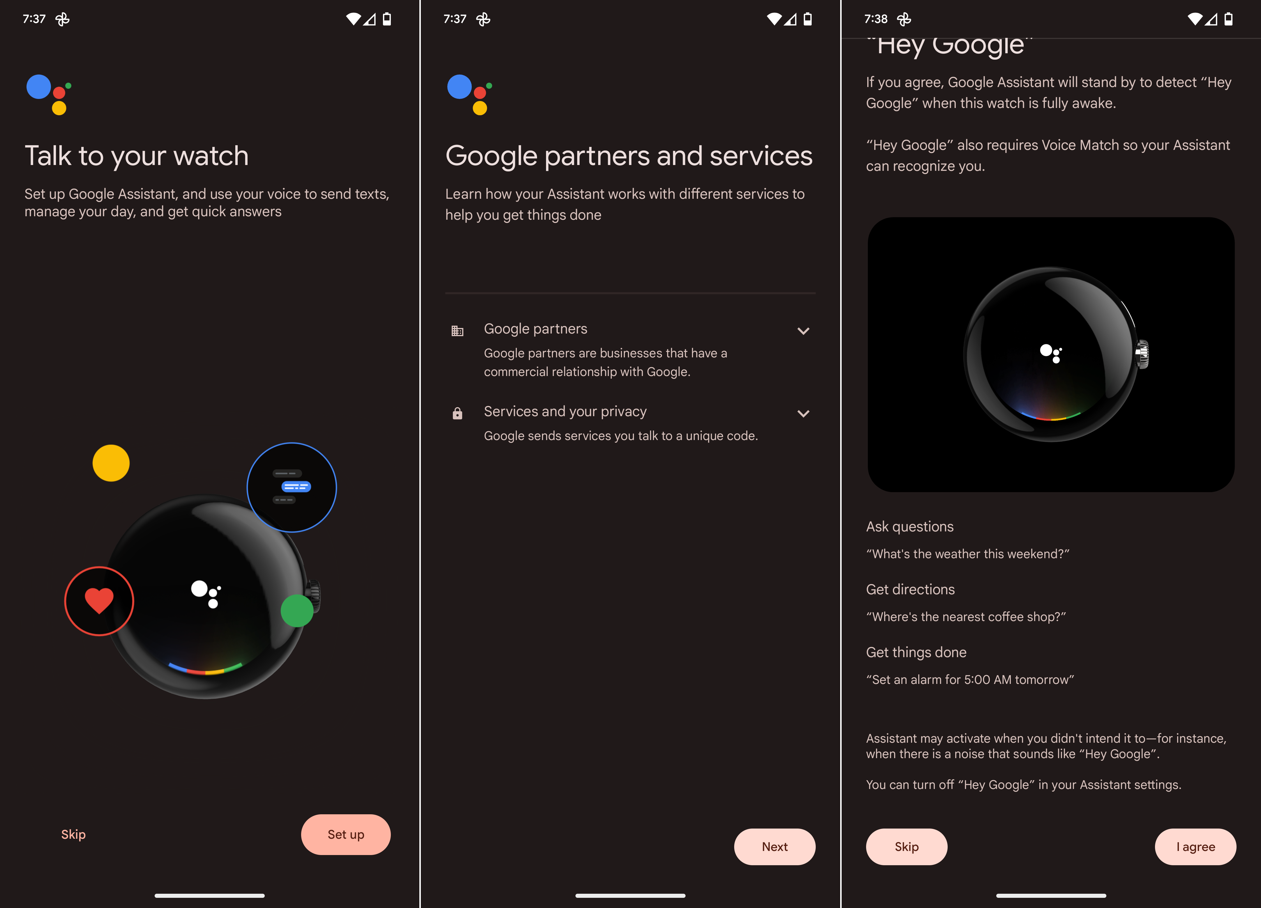 Google Pixel Watch'ta Google Asistan'ı kurun