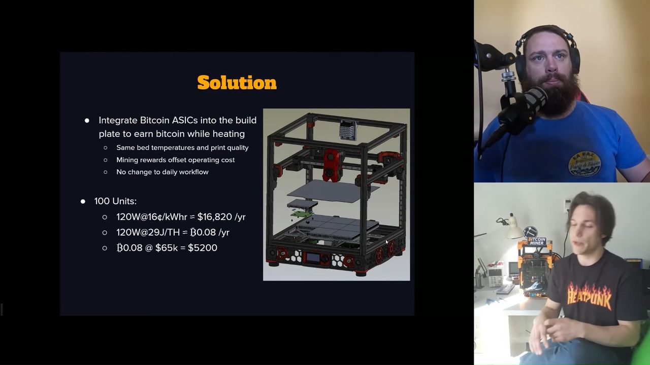 Bitcoin mining 3D printer prototype