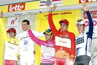 The final podium topped by Julien El Fares (Cofidis)