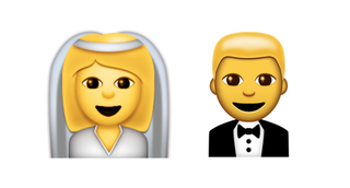Bridge and groom emoji.