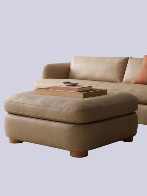 Leroy Leather Ottoman