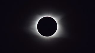 An illustration of a total solar eclipse.