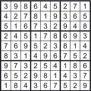 Sudoku solution