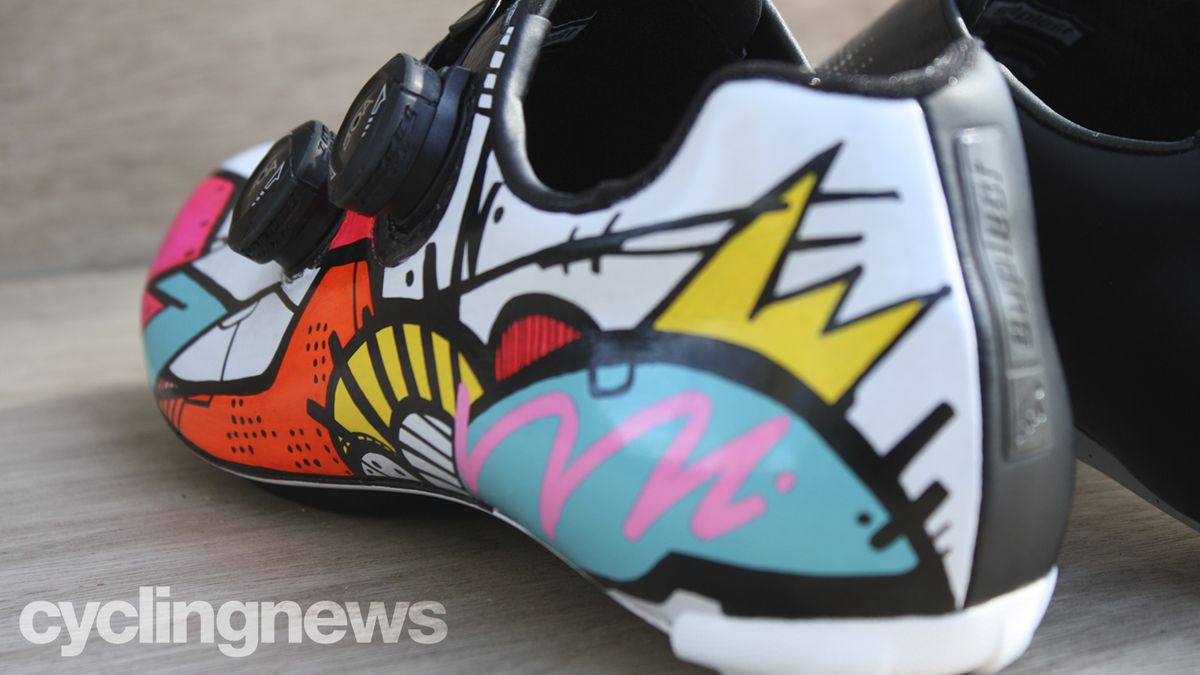 Custom Suplest Edge+ Pro cycling shoes by Hasie and the Robots