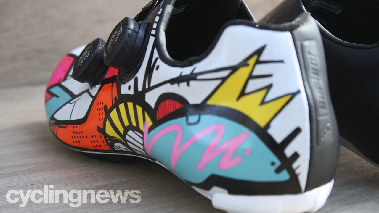 Custom Suplest Edge+ Pro cycling shoes by Hasie and the Robots