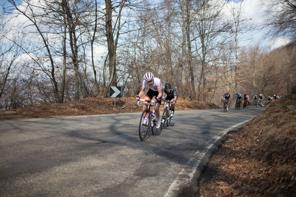 Anna van der Breggen (Rabo-Liv Cycling Team) sets the pace in the first half of the Trofeo Alfredo Binda