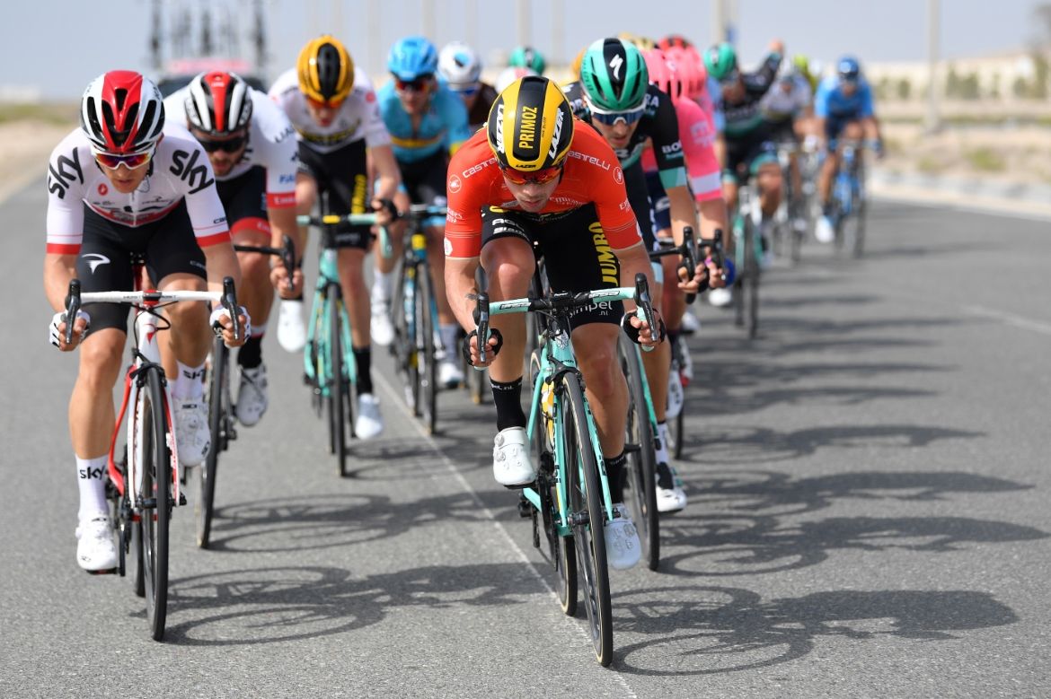 Race leader Primoz Roglic held onto the leader's jersey for another day