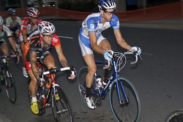 Adam Myerson (Team Mountain Khakis f/b Jittery Joes) in action in Charlotte.