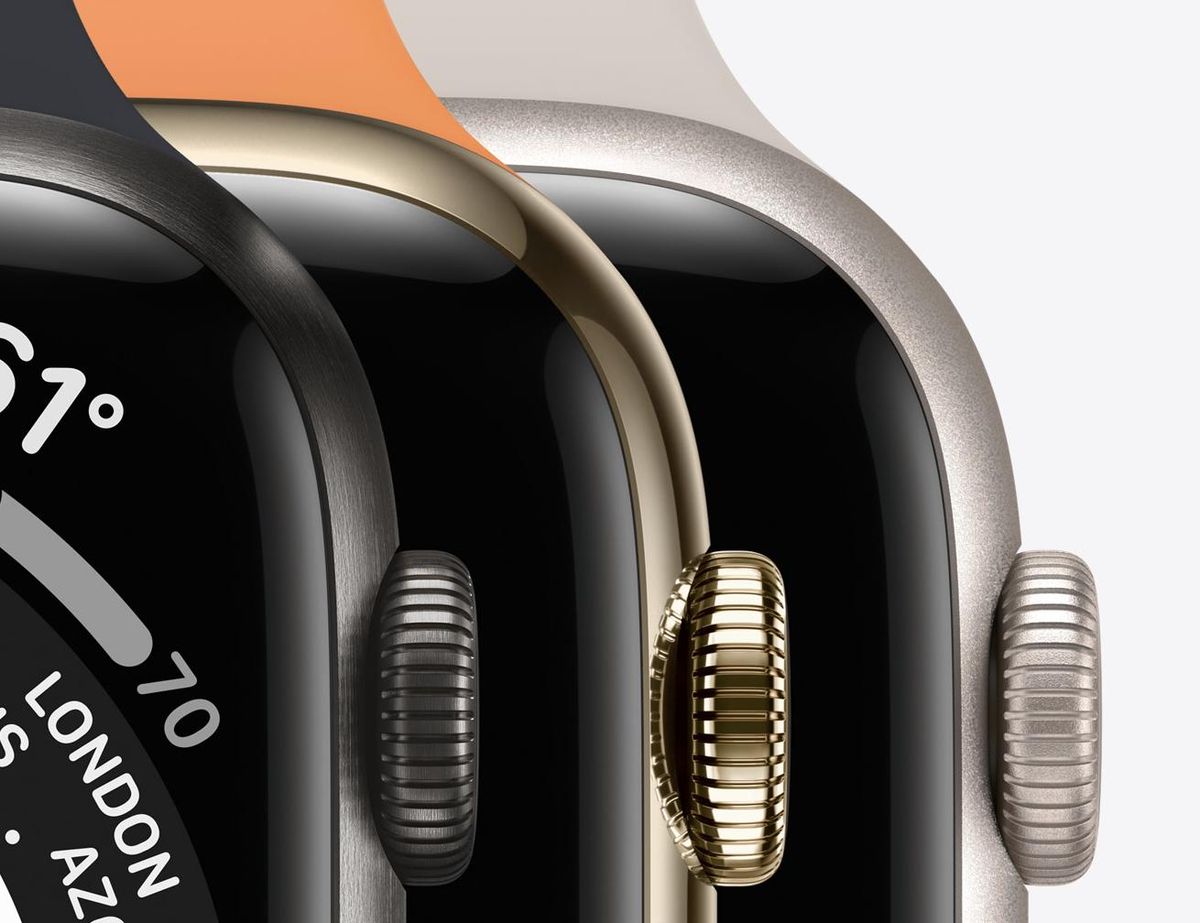 Apple Watch Series 7 Close Up Three Materials