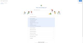 Google Drive's support webpage