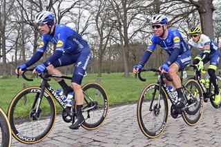 Scheldeprijs 2021 109th Edition Terneuzen Schoten 1938 km 07042021 Michael Morkov DEN Deceuninck QuickStep Mark Cavendish GBR Deceuninck QuickStep photo Peter De VoechtPNBettiniPhoto2021