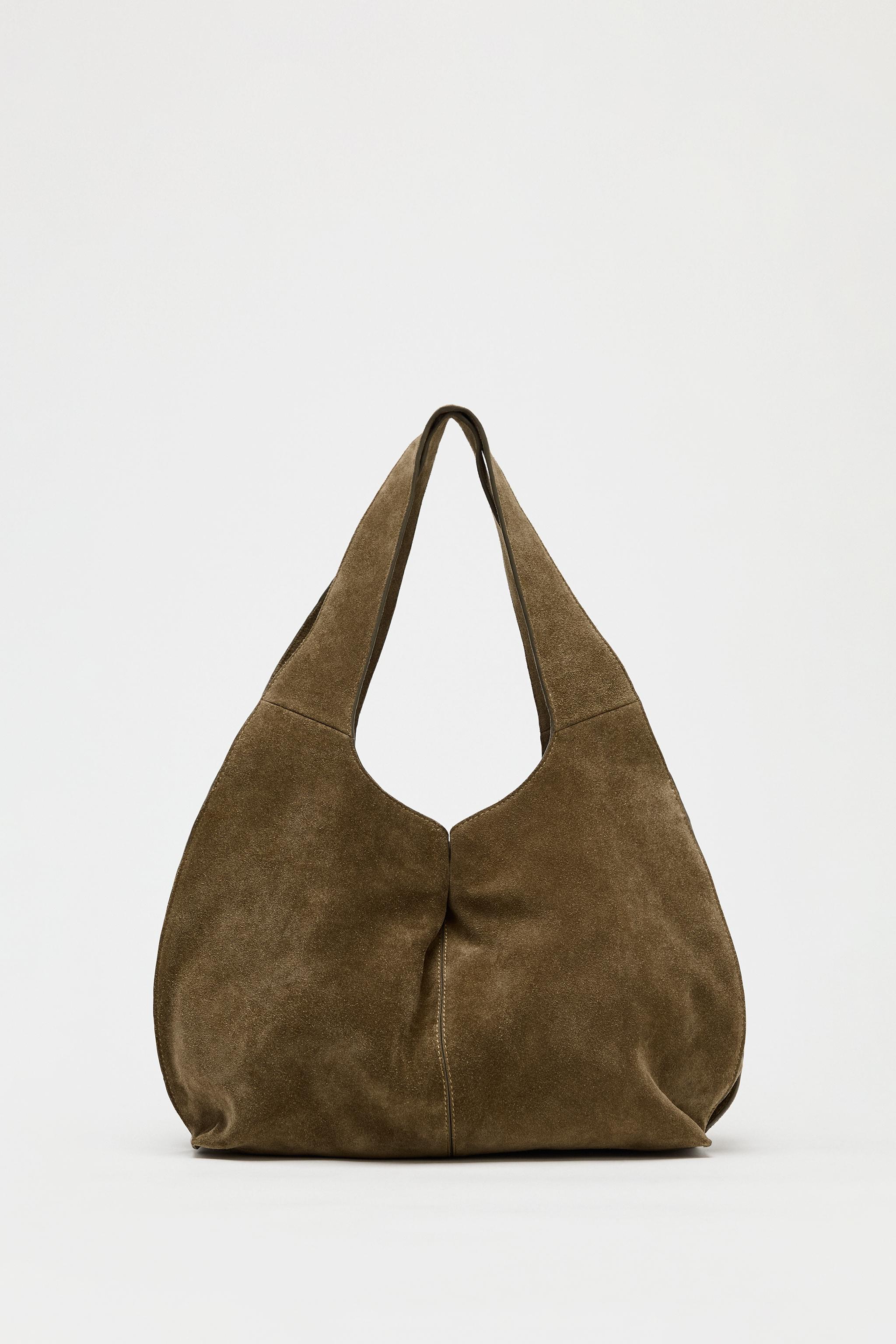 Split Suede Shoulder Bag