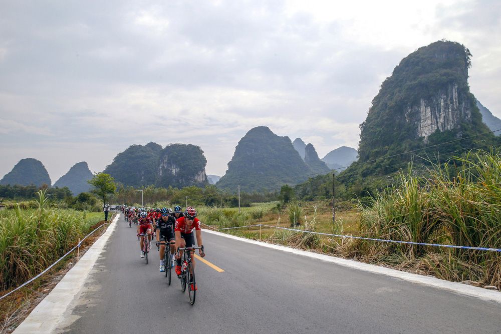 The stunning landscape of the Tour of Guangxi