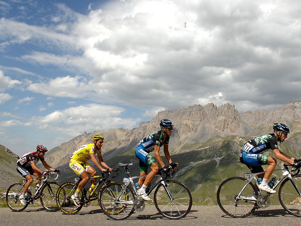 Between Val d'Isere and Briancon during stage 9 of the 2007 Tour