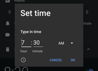 Forget the dial — Android Oreo lets you set the alarm by typing it in.