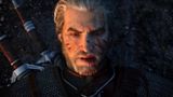 Geralt with a bloody lip lies on the ground