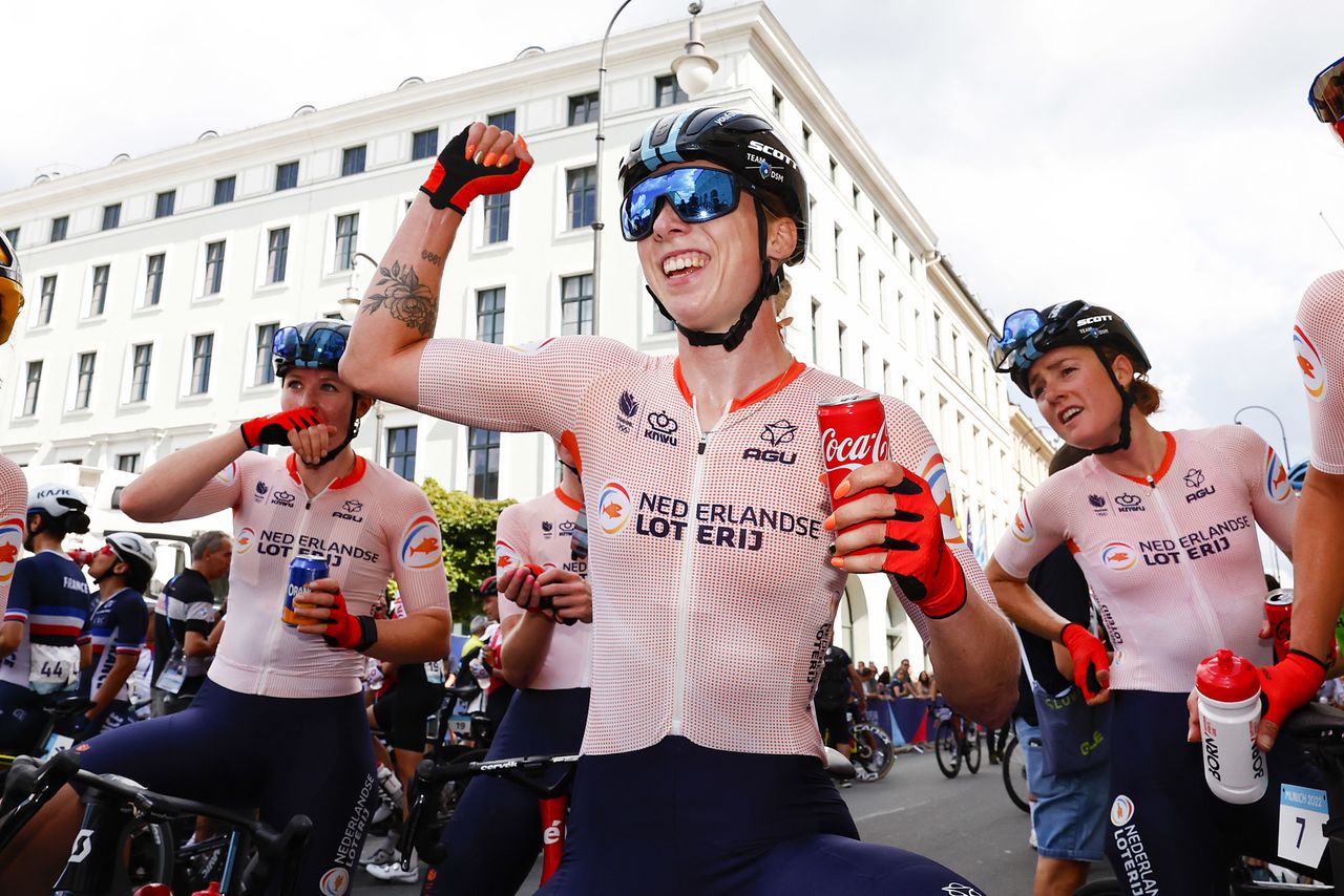 European Championships Munich 2022 - 2022 UEC Road Elite European Championships - Women's Road Race - 21/08/2022 - Lorena Wiebes (NED) - photo Luca Bettini/UEC/SprintCyclingAgency&Acirc;&copy;2022