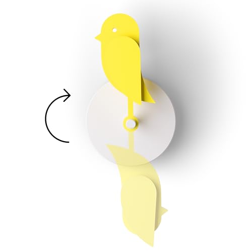 Birdie Design Indoor Co2 Monitor - Air Quality Meter for Home &amp;amp; Office - Promotes Mental &amp;amp; Physical Health - Modern Interior Decor - Reducing Health Risks With Clean Air (yellow)