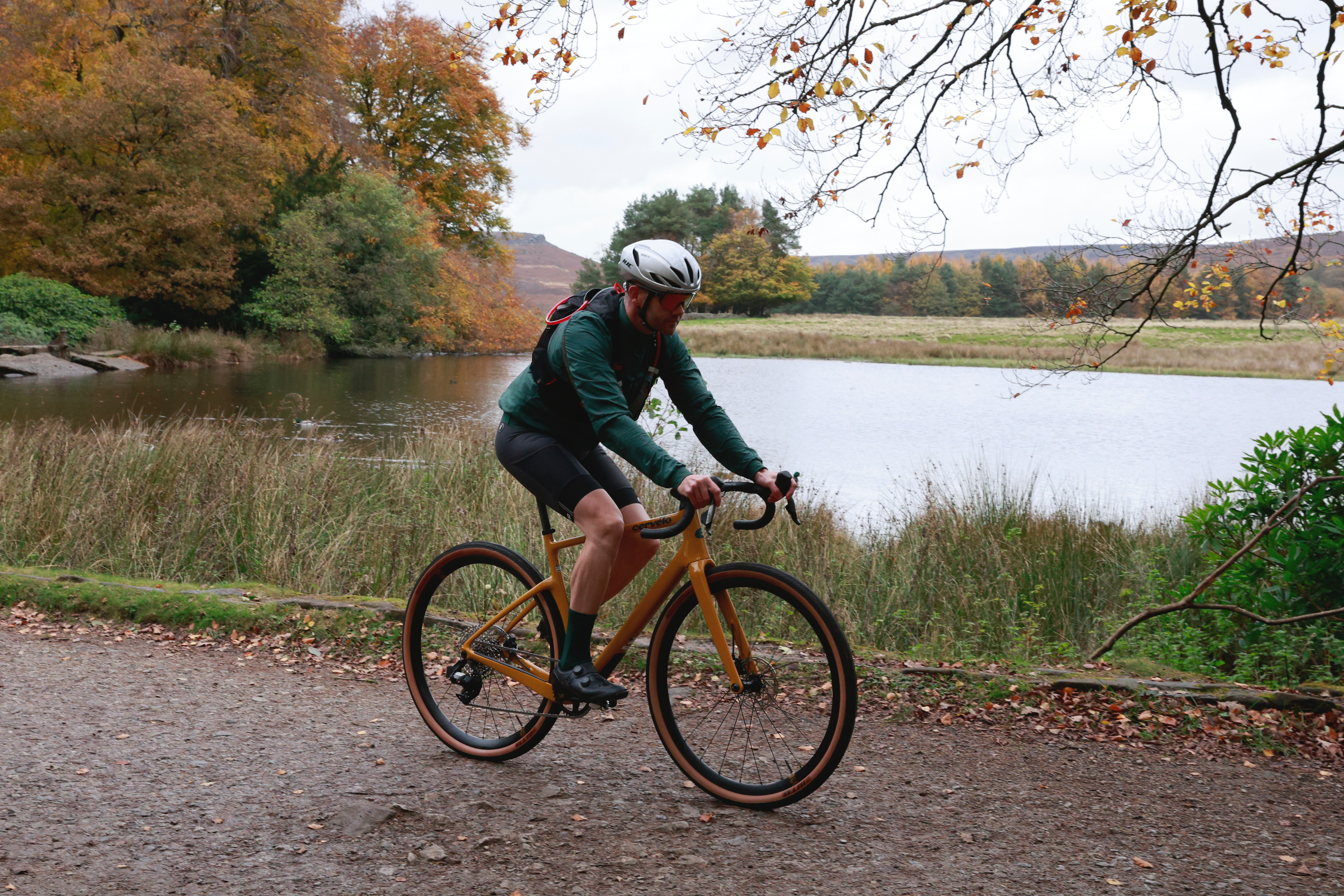 Cervelo Aspero gravel bike being ridden by the author