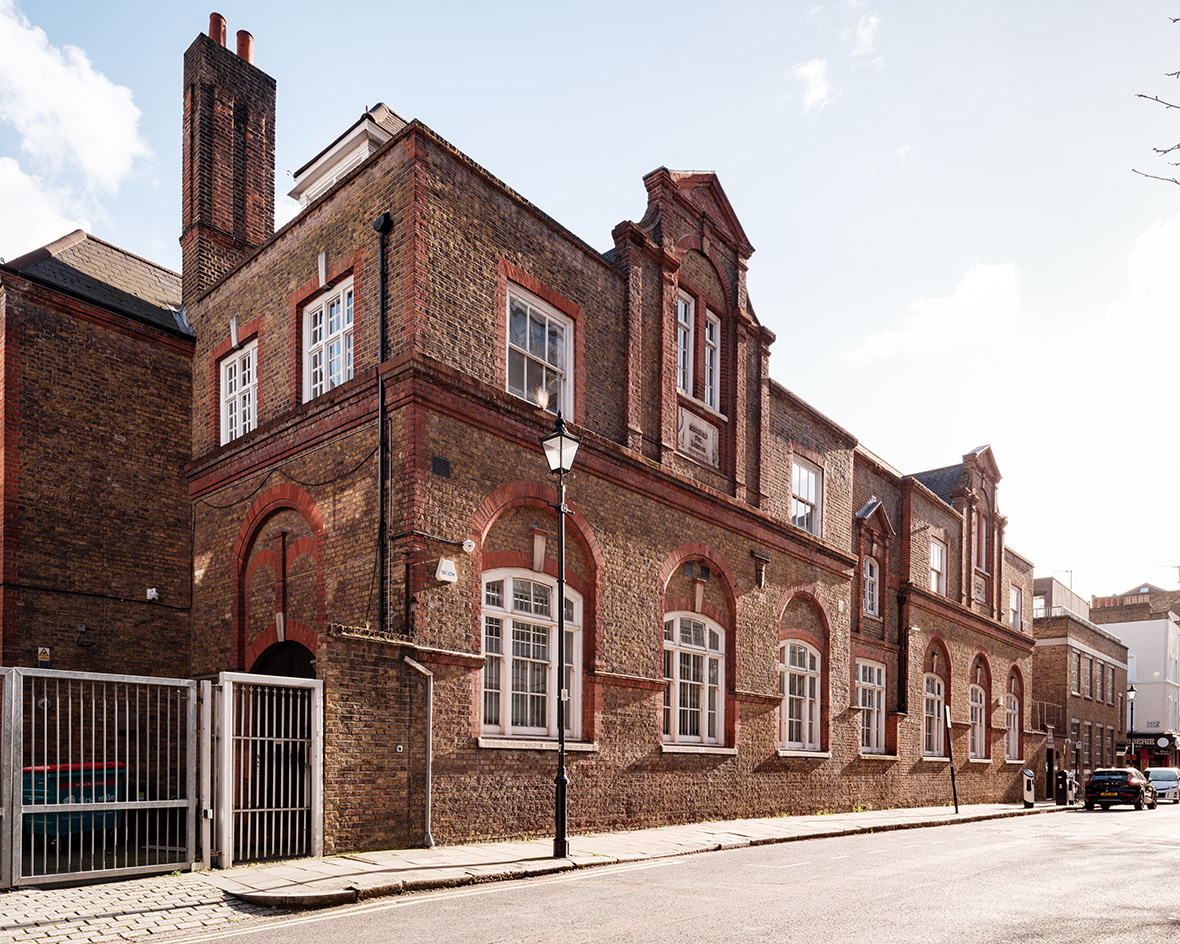 Exterior of 10 Bowling Green Lane, Zaha Hadid Foundation, London, UK