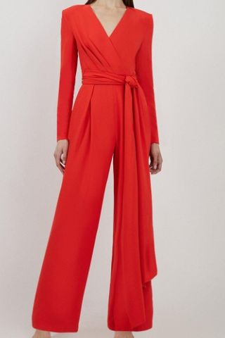 Karen Millen Red Jumpsuit