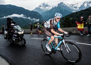 Roman Bardet (AG2r-La Mondiale) riding to the stage win and into second place overall
