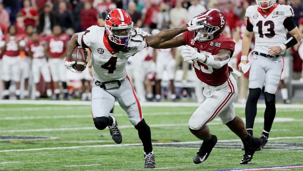 Georgia vs. Alabama in 2022 CFP national title game