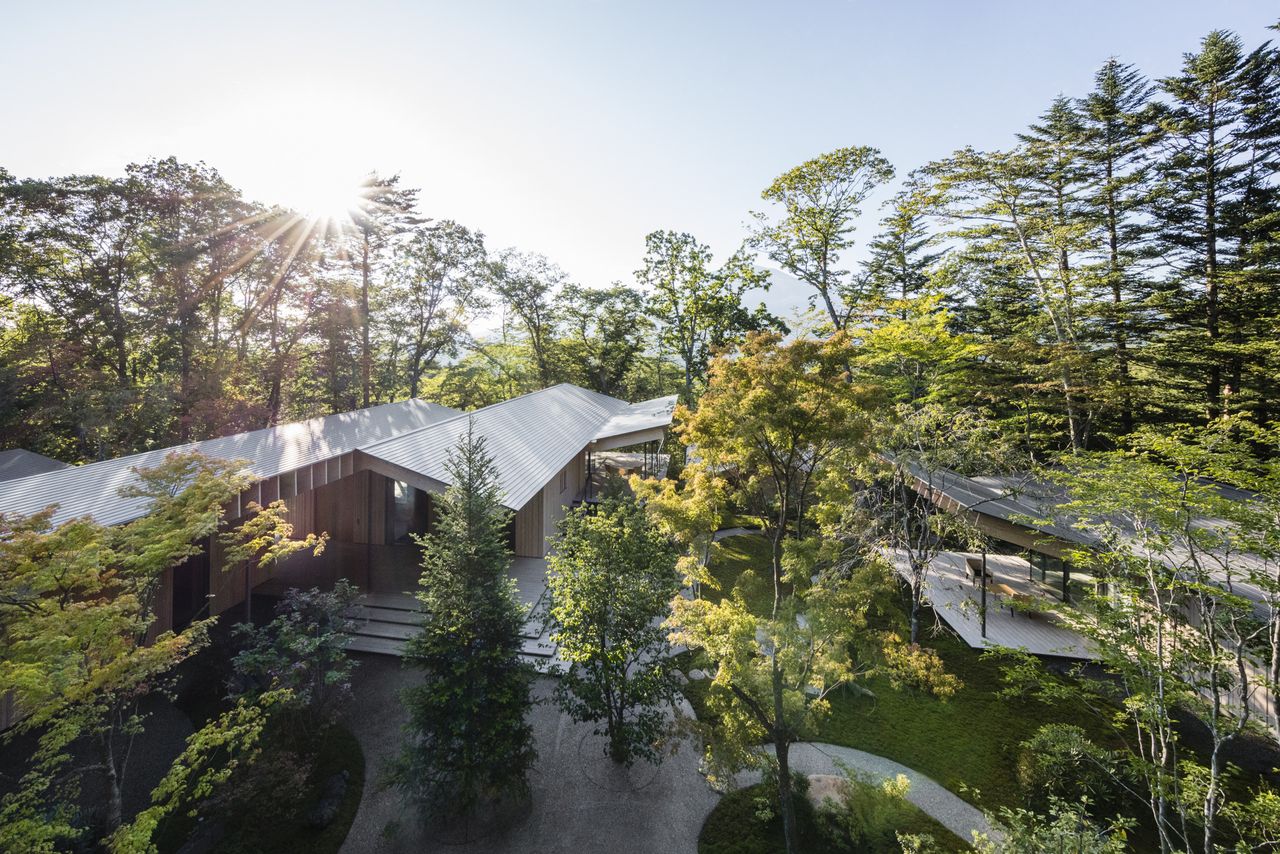 For sale, a secluded gallery-like retreat by Kengo Kuma in Nagakura, Japan
