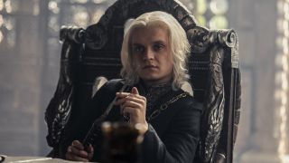 Aemon Targaryen II listens to his council in House of the Dragon season 2