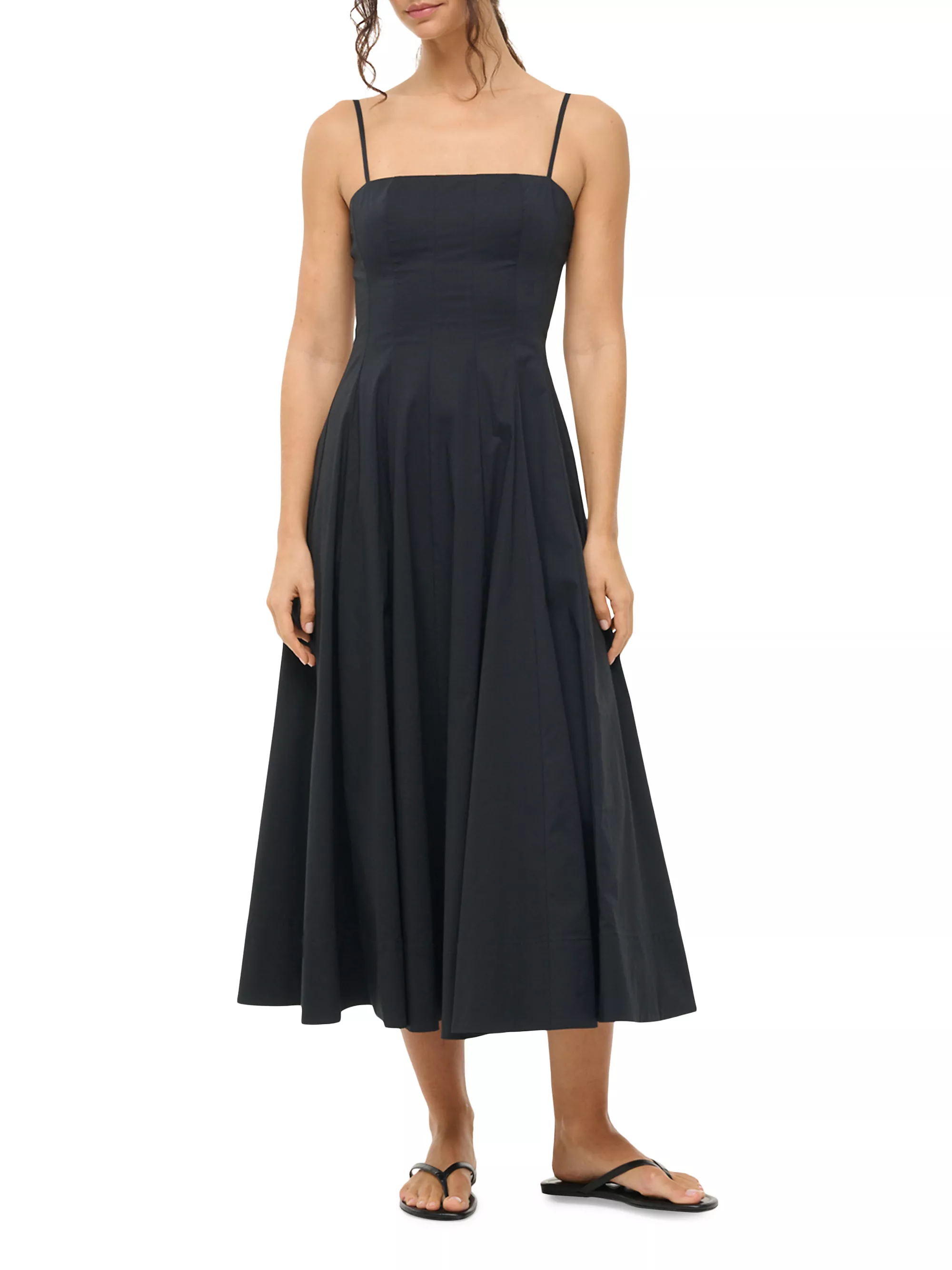 Wylie Cotton A-Line Midi-Dress