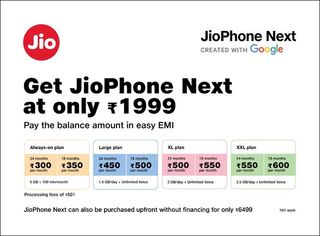 JioPhone Next pricing