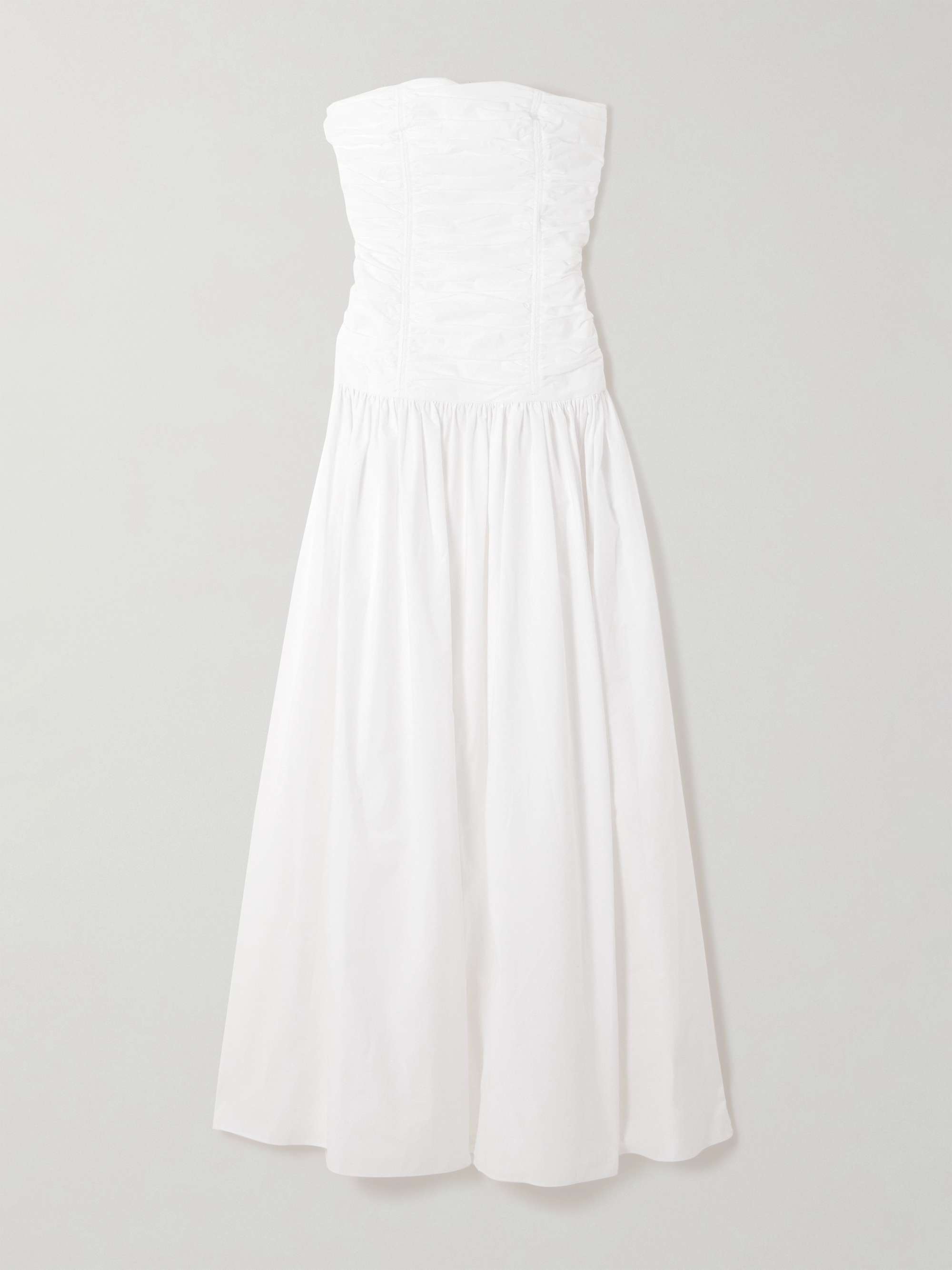 Strapless Organic Cotton-Poplin Maxi Dress