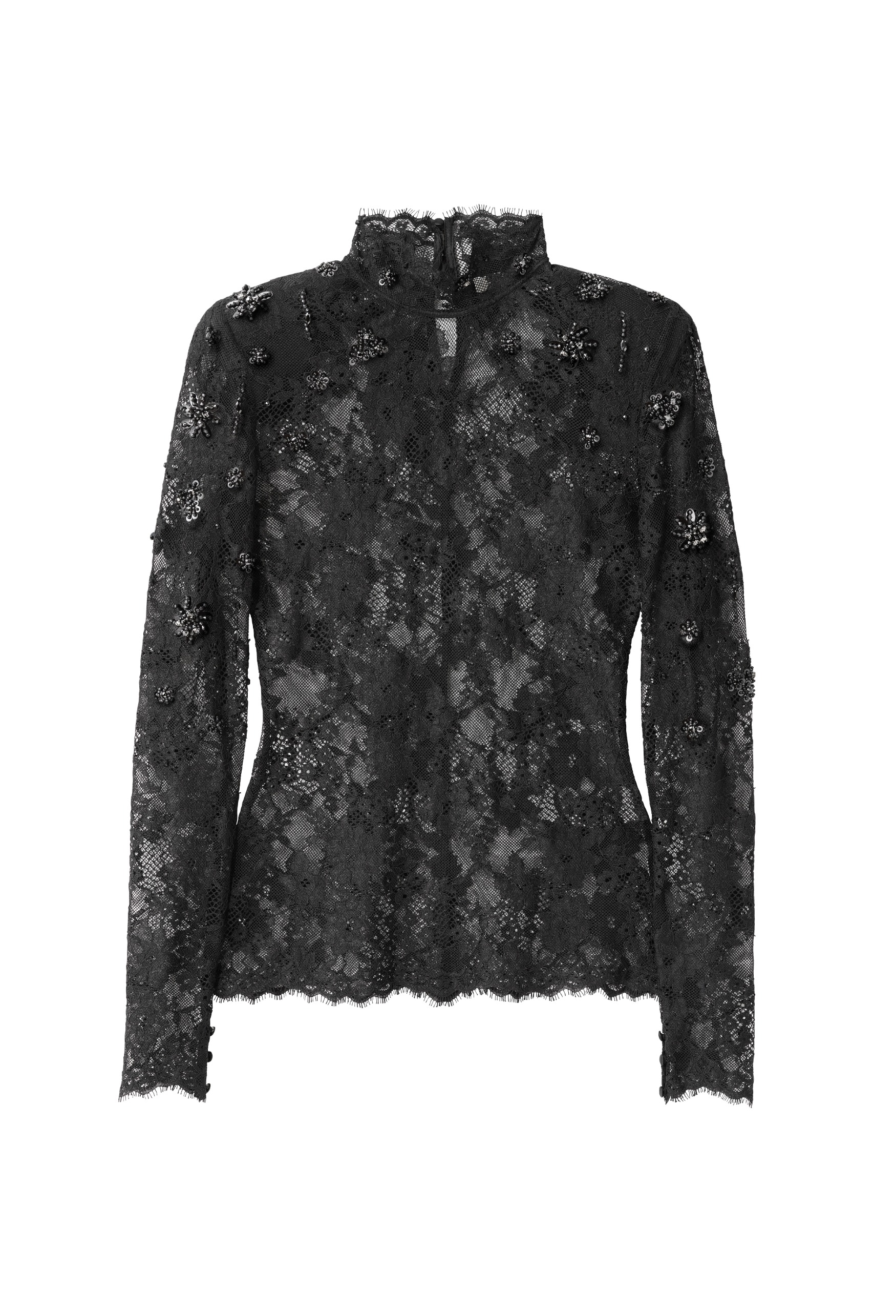 black lace top