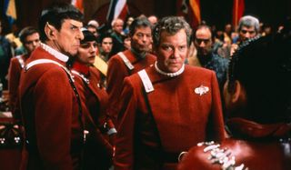 Star Trek VI: The Undiscovered Country Spock and Kirk at a conference