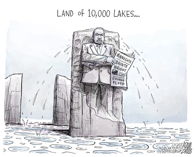 Editorial Cartoon U.S. mlk minnesota daunte wright george floyd