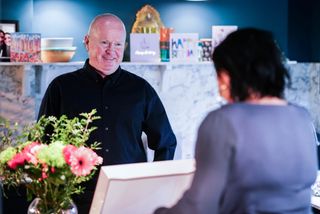 Phil Mitchell gives Kat Slater a gift in EastEnders